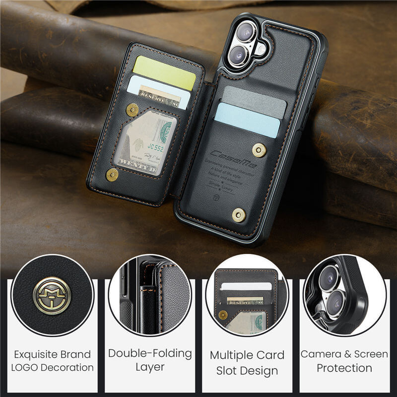 CaseMe iPhone 17 RFID Blocking Card Holder Case