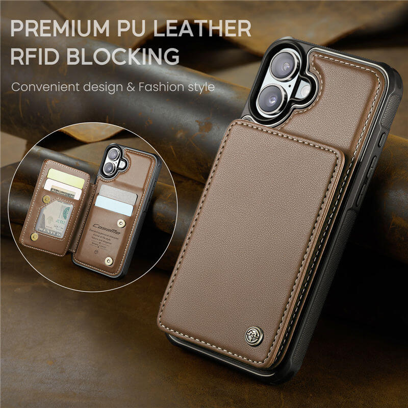 CaseMe iPhone 17 RFID Blocking Card Holder Case
