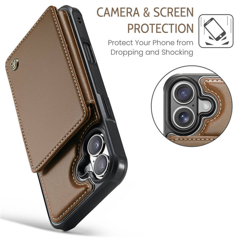CaseMe iPhone 17 RFID Blocking Card Holder Case