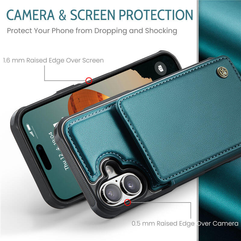 CaseMe iPhone 17 RFID Blocking Card Holder Case