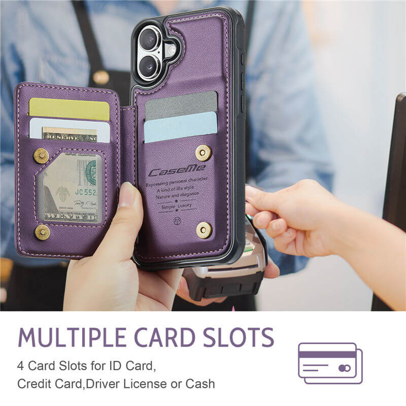 CaseMe iPhone 17 RFID Blocking Card Holder Case