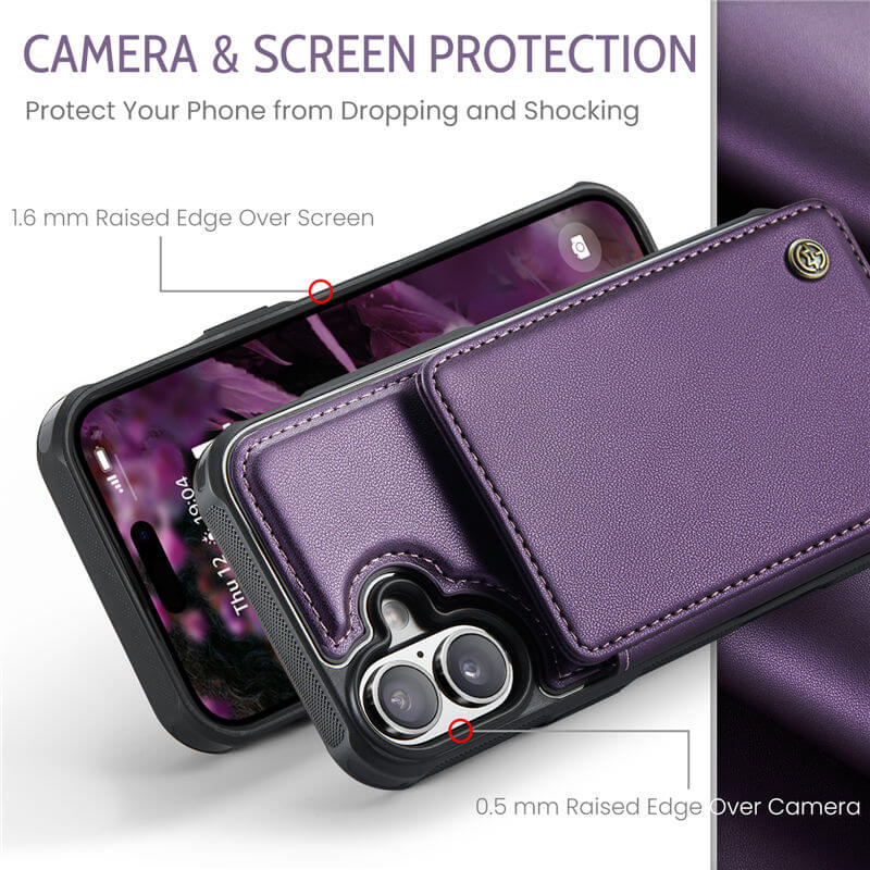 CaseMe iPhone 17 RFID Blocking Card Holder Case