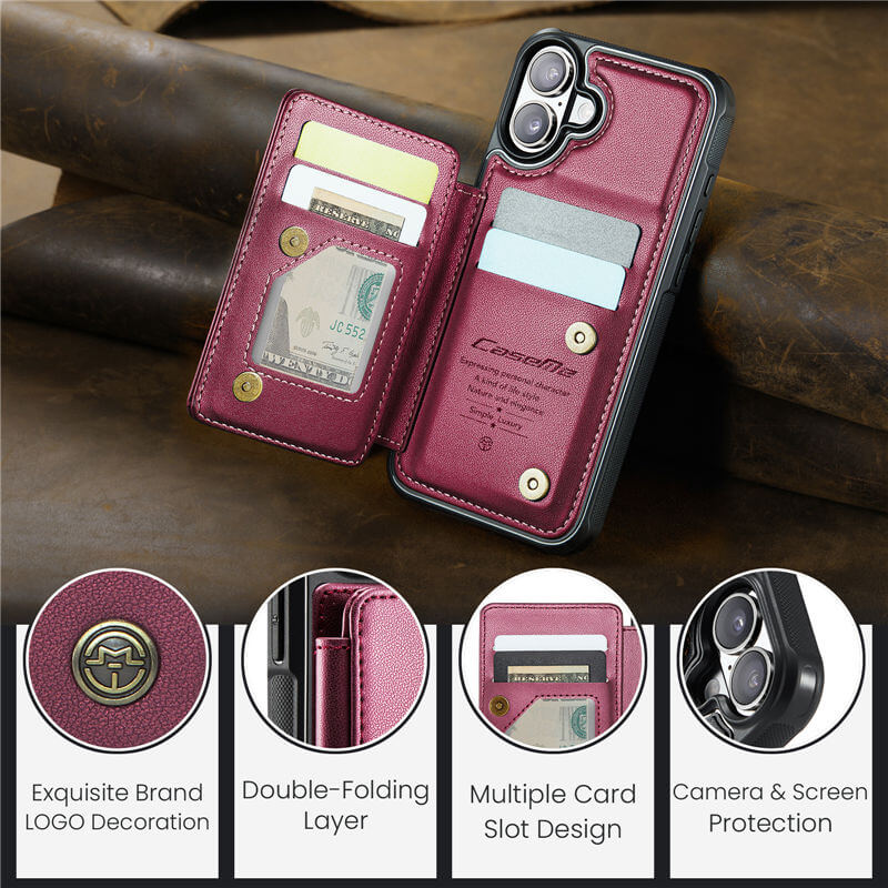 CaseMe iPhone 17 RFID Blocking Card Holder Case