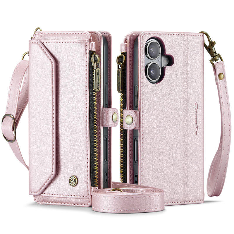 CaseMe iPhone 17 Wallet RFID Blocking Crossbody Phone Case
