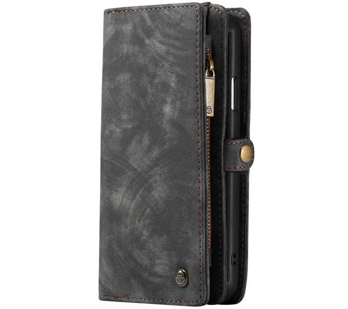 CaseMe iPhone 11 Zipper Wallet Magnetic Detachable 2 in 1 Folio Case