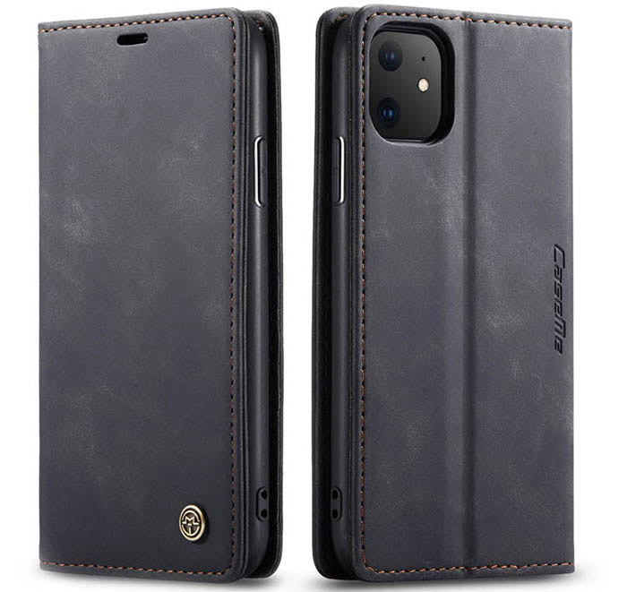 CaseMe iPhone 11R Wallet Kickstand Magnetic Flip Leather Case