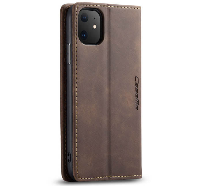 CaseMe iPhone 11R Wallet Kickstand Magnetic Flip Leather Case