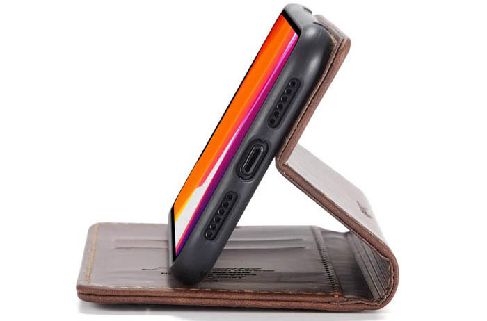 CaseMe iPhone 11 Wallet Kickstand Magnetic Flip Leather Case