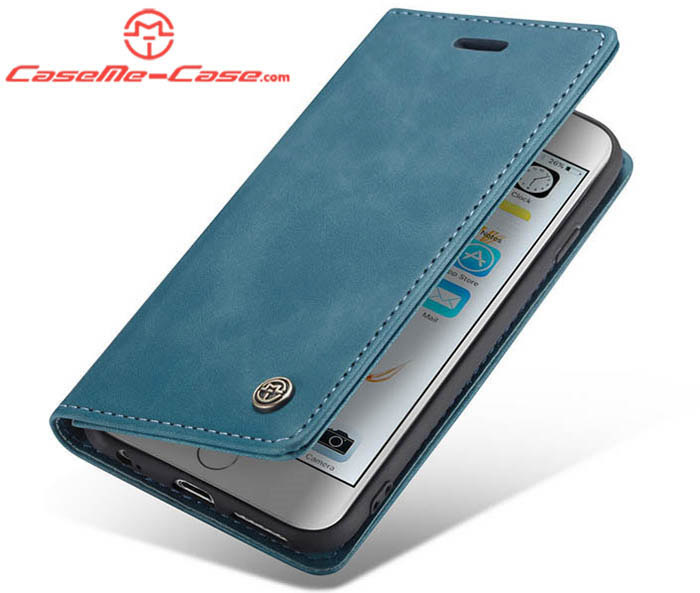 CaseMe iPhone 6/6s Retro Wallet Kickstand Magnetic Flip Leather Case