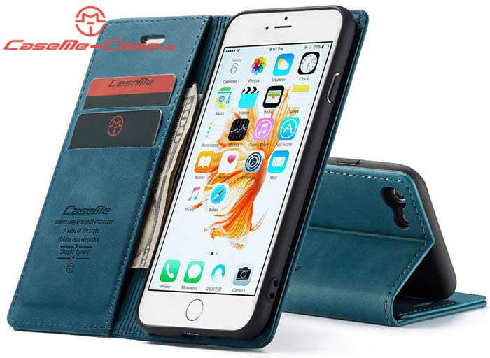 CaseMe iPhone 6/6s Retro Wallet Kickstand Magnetic Flip Leather Case
