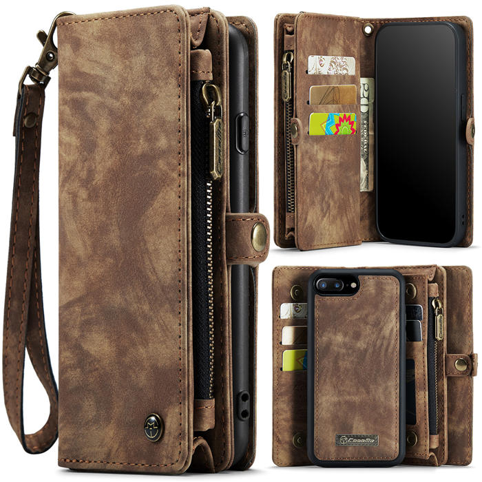 CaseMe iPhone 7 Plus Wallet Case with Wrist Strap