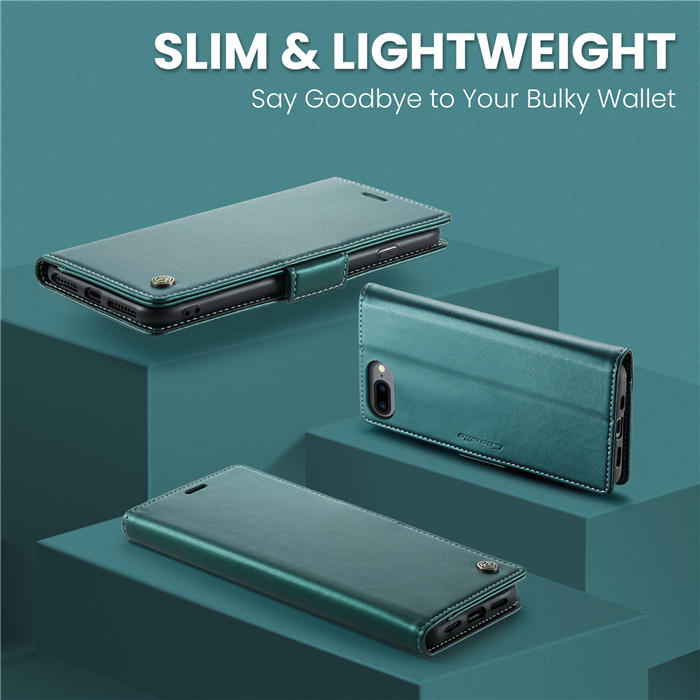 CaseMe iPhone 7 Plus/8 Plus Wallet RFID Blocking Magnetic Buckle Case