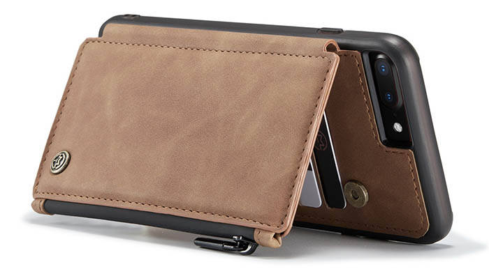 CaseMe iPhone 8 Plus Zipper Pocket Card Slots Case