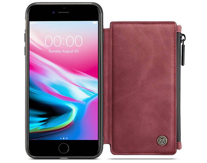 CaseMe iPhone 7 Plus Zipper Pocket Card Slots Case