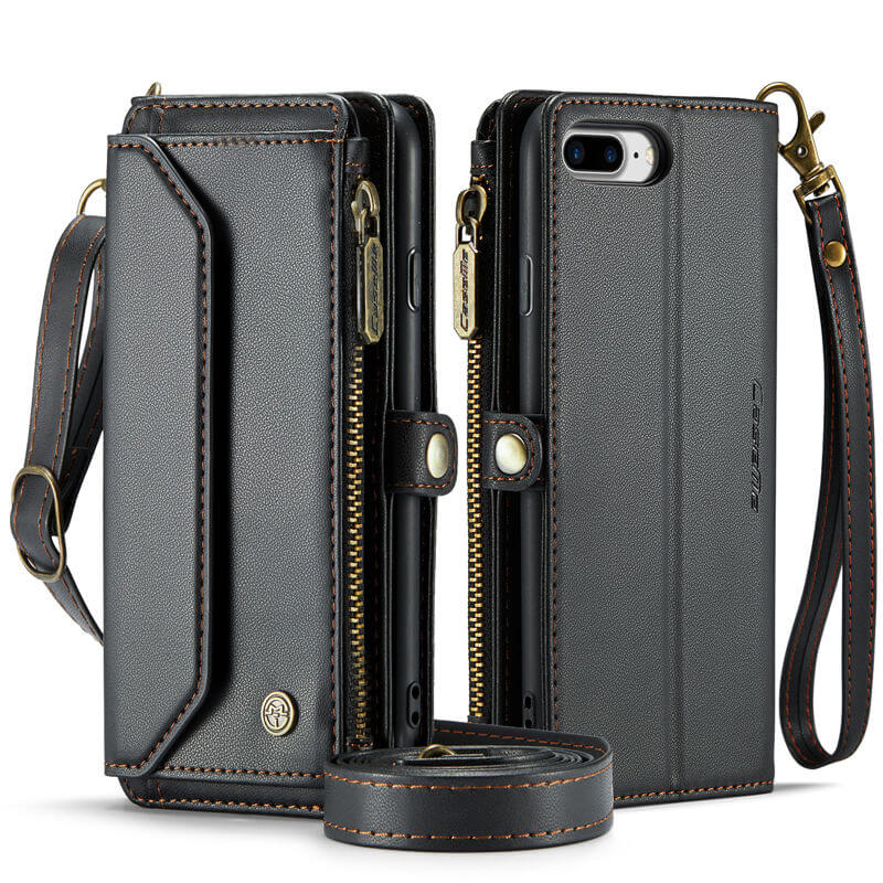 CaseMe iPhone 7 Plus/8 Plus Wallet RFID Blocking Crossbody Phone Case