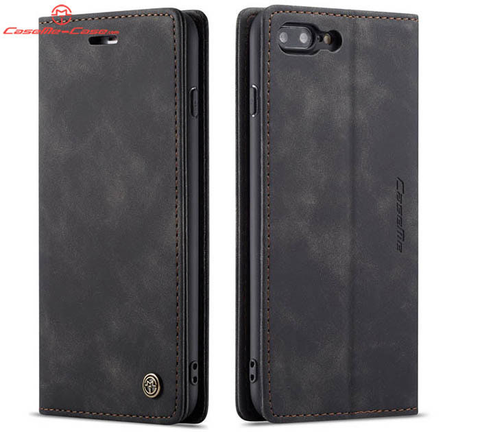 CaseMe iPhone 7 Plus/8 Plus Retro Wallet Kickstand Magnetic Flip Leather Case