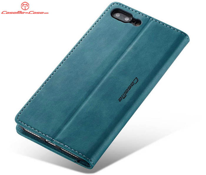 CaseMe iPhone 7 Plus Retro Wallet Kickstand Magnetic Flip Leather Case