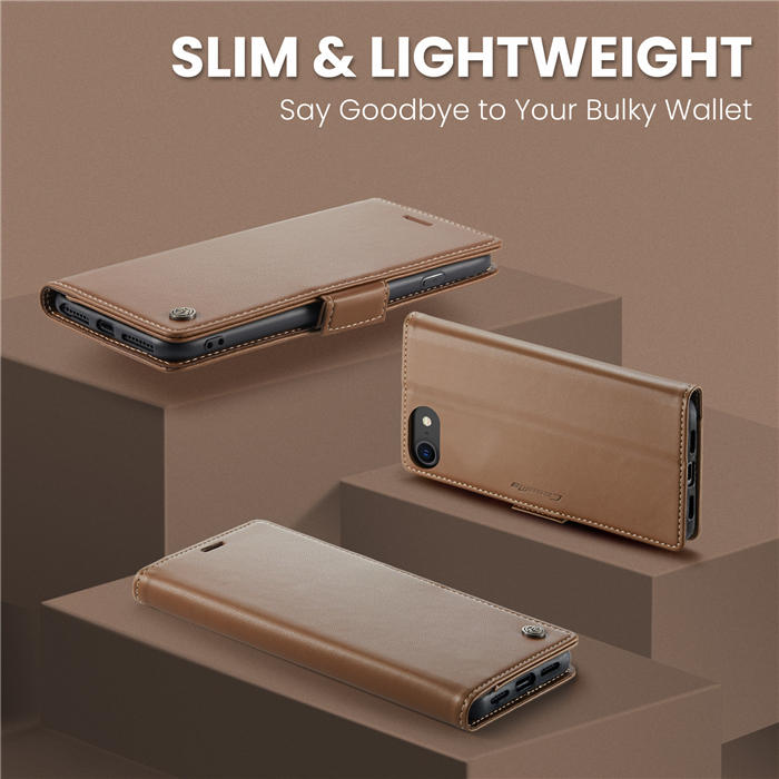 CaseMe iPhone 7/8/SE 2020/SE 2022 Wallet RFID Blocking Magnetic Buckle Case