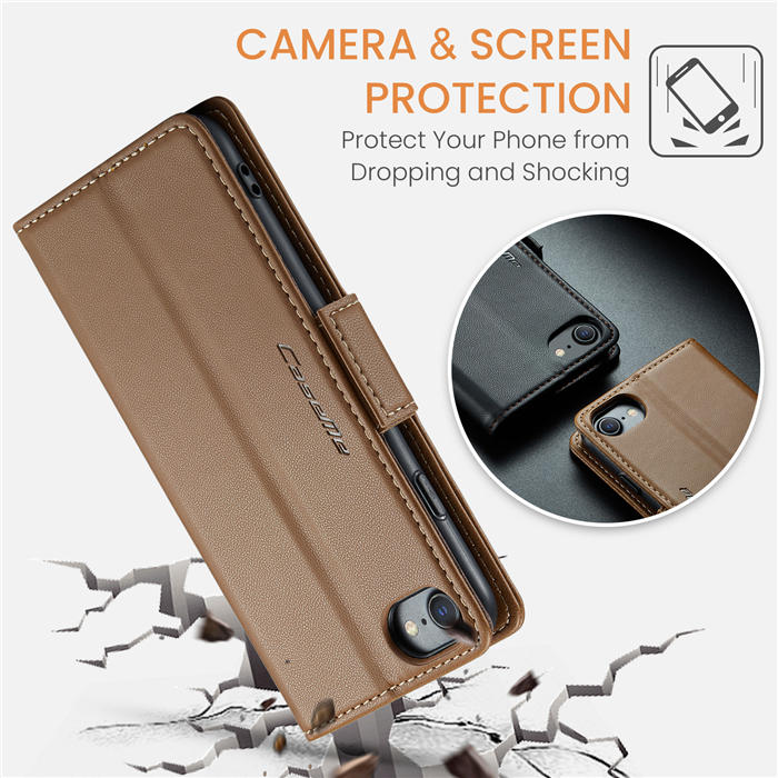 CaseMe iPhone 7/8/SE 2020/SE 2022 Wallet RFID Blocking Magnetic Buckle Case