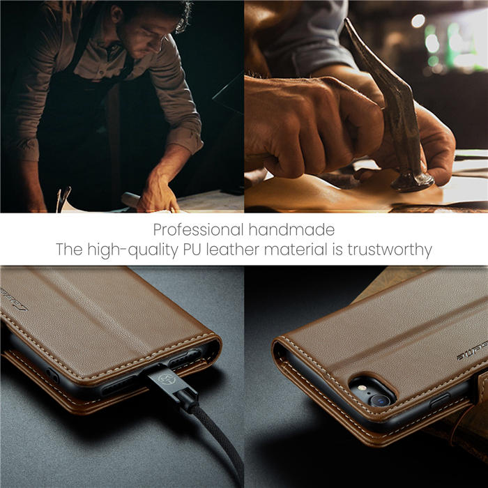 CaseMe iPhone 7/8/SE 2020/SE 2022 Wallet RFID Blocking Magnetic Buckle Case