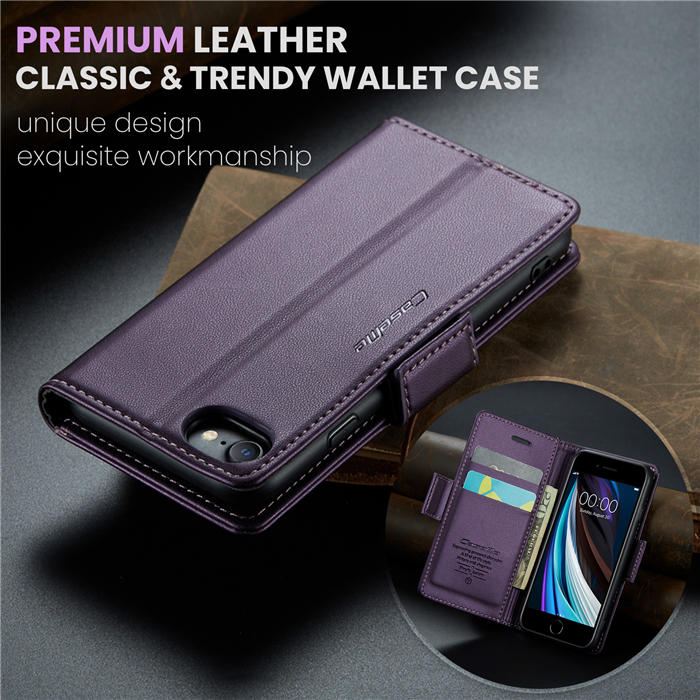 CaseMe iPhone 7/8/SE 2020/SE 2022 Wallet RFID Blocking Magnetic Buckle Case