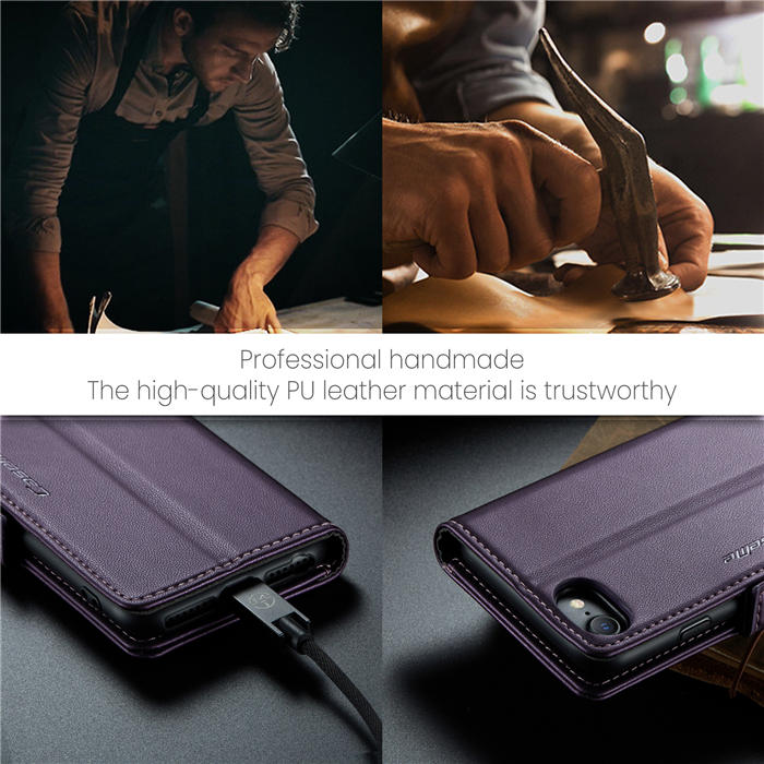 CaseMe iPhone 7/8/SE 2020/SE 2022 Wallet RFID Blocking Magnetic Buckle Case