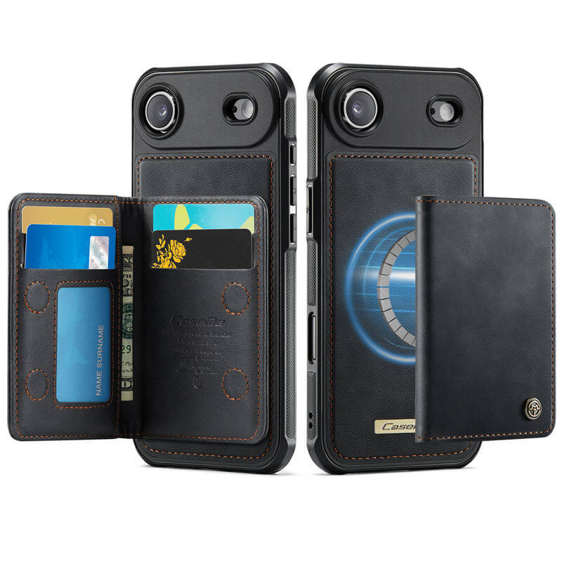 CaseMe iPhone Air 2025 2-in-1 Magnetic Wallet Case with RFID Blocking