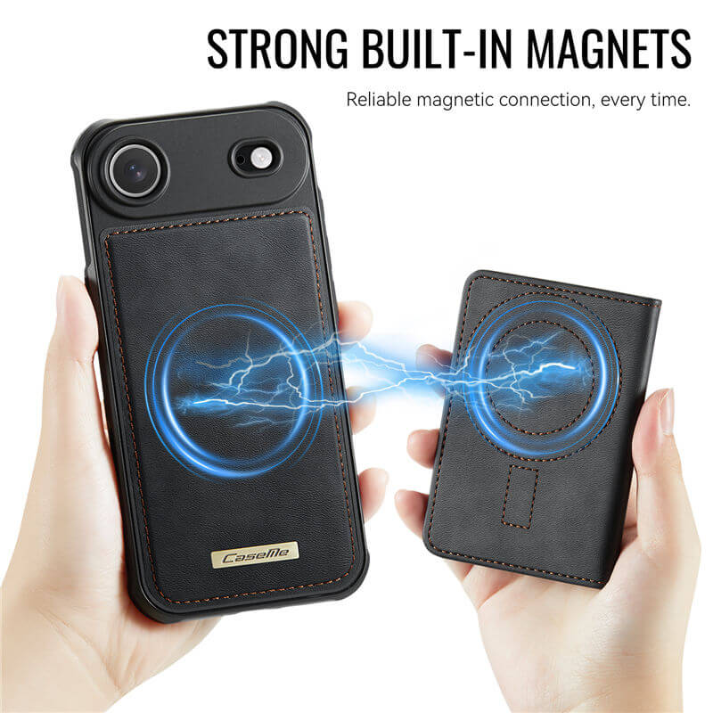 CaseMe iPhone Air 2025 2-in-1 Magnetic Wallet Case with RFID Blocking