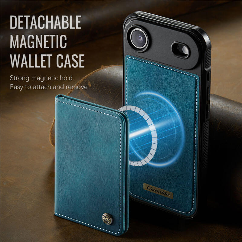 CaseMe iPhone Air 2025 2-in-1 Magnetic Wallet Case with RFID Blocking