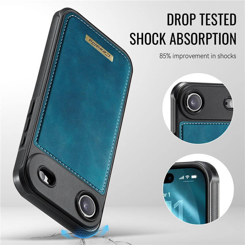 CaseMe iPhone Air 2025 2-in-1 Magnetic Wallet Case with RFID Blocking