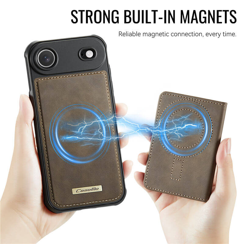 CaseMe iPhone Air 2025 2-in-1 Magnetic Wallet Case with RFID Blocking
