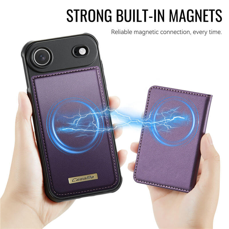 CaseMe iPhone Air 2025 2-in-1 Magnetic Wallet Case with RFID Blocking