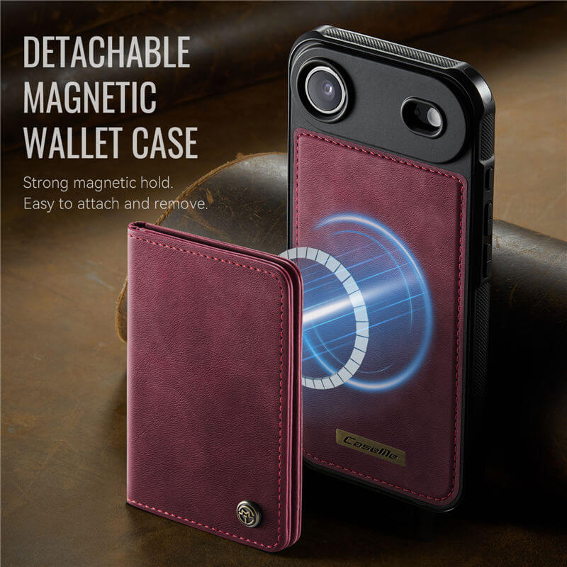 CaseMe iPhone Air 2025 2-in-1 Magnetic Wallet Case with RFID Blocking