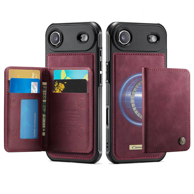 CaseMe iPhone Air 2025 2-in-1 Magnetic Wallet Case with RFID Blocking
