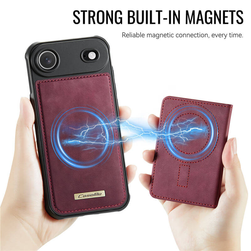 CaseMe iPhone Air 2025 2-in-1 Magnetic Wallet Case with RFID Blocking