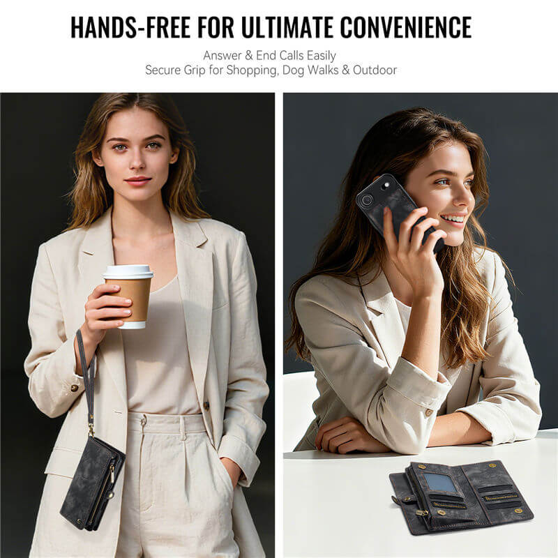 CaseMe iPhone Air 2-in-1 Magnetic RFID Wallet Case