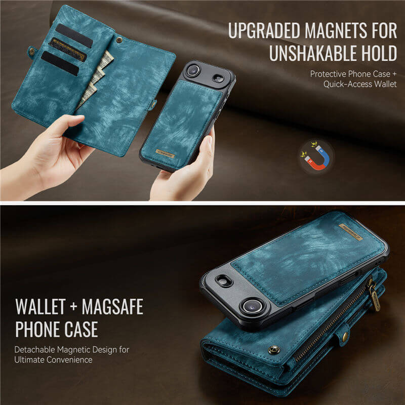 CaseMe iPhone Air 2-in-1 Magnetic RFID Wallet Case