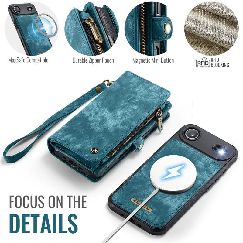 CaseMe iPhone Air 2-in-1 Magnetic RFID Wallet Case