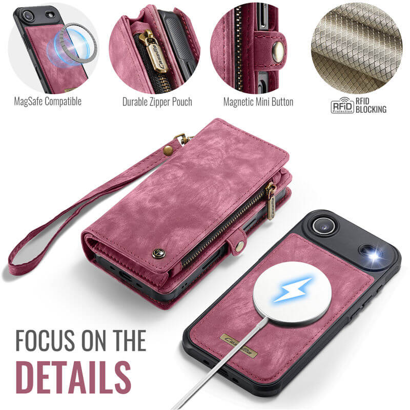 CaseMe iPhone Air 2-in-1 Magnetic RFID Wallet Case