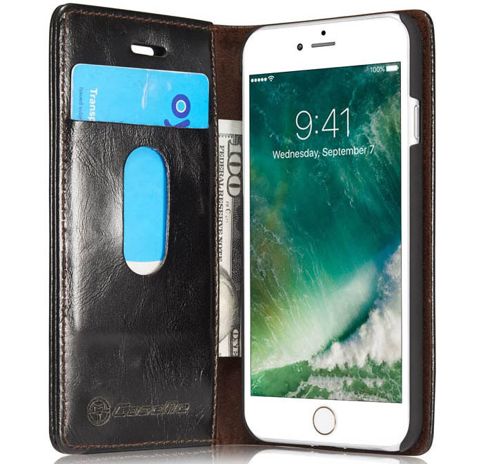 CaseMe iPhone SE 2020 Wallet Magnetic Flip Stand Leather Case