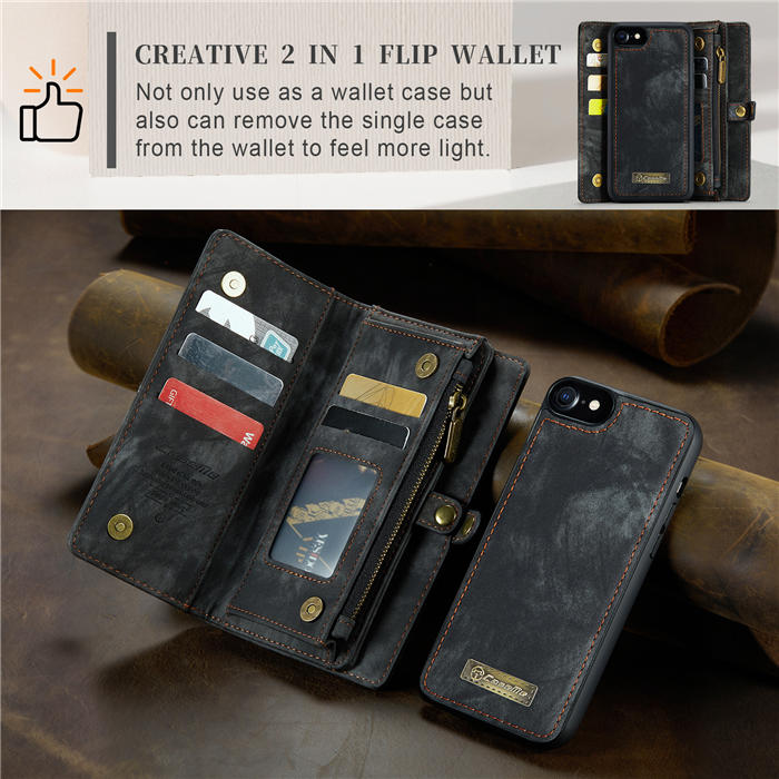 CaseMe iPhone 8 Wallet Case with Wrist Strap