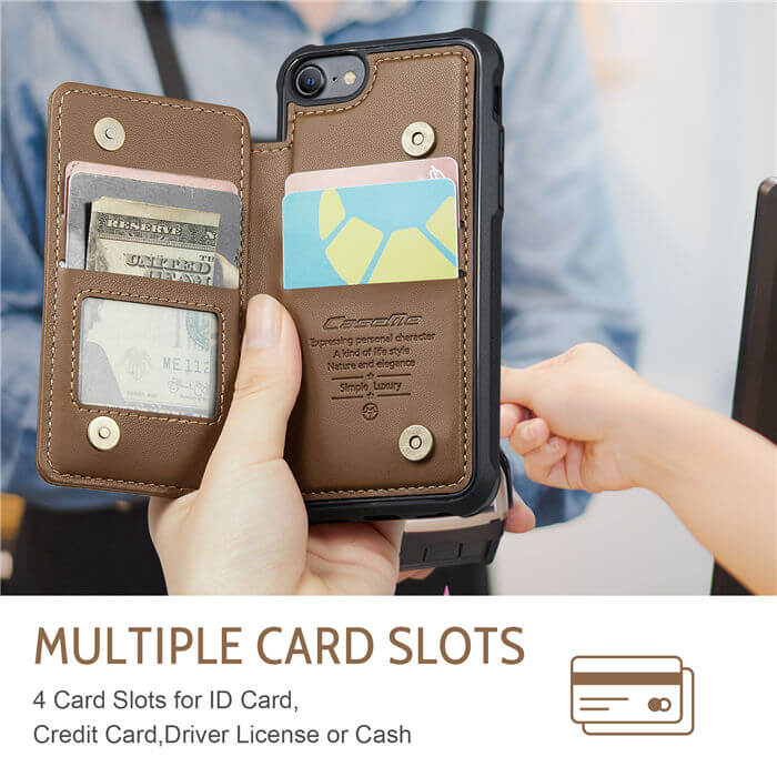 CaseMe iPhone 7/8/SE 2020/SE 2022 RFID Blocking Card Holder Case