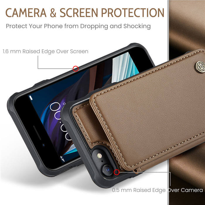 CaseMe iPhone 7/8/SE 2020/SE 2022 RFID Blocking Card Holder Case