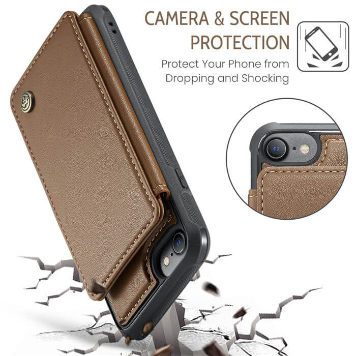 CaseMe iPhone 7/8/SE 2020/SE 2022 RFID Blocking Card Holder Case