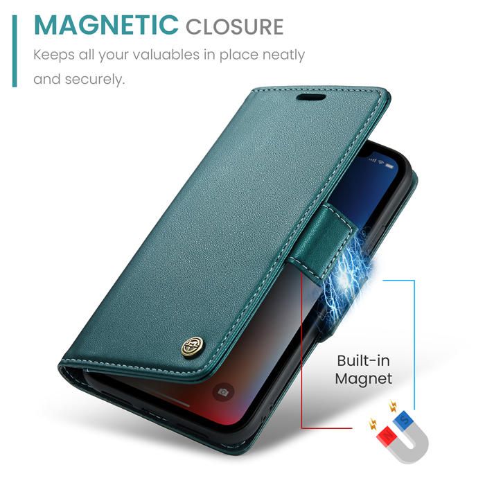 CaseMe iPhone X/XS Wallet RFID Blocking Magnetic Buckle Case