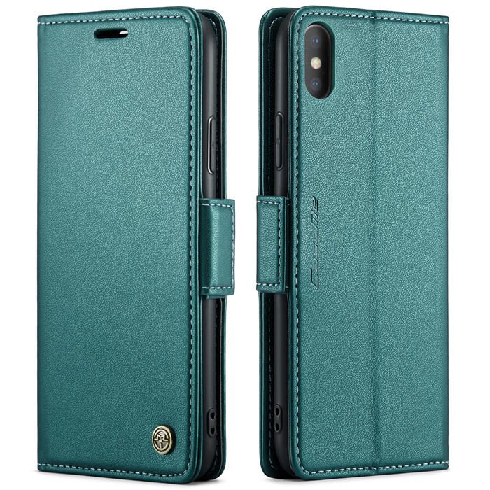 CaseMe iPhone X/XS Wallet RFID Blocking Magnetic Buckle Case