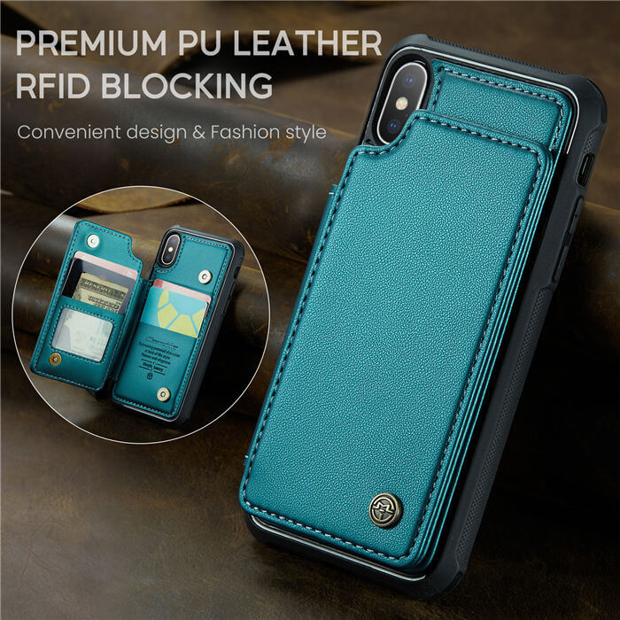 CaseMe iPhone X/XS RFID Blocking Card Holder Case