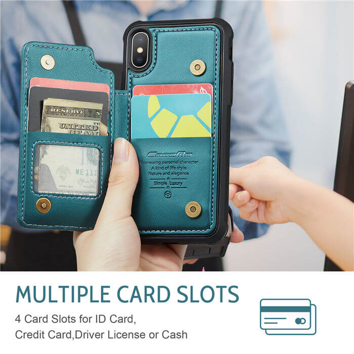 CaseMe iPhone X/XS RFID Blocking Card Holder Case