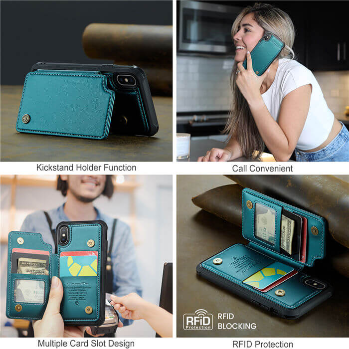 CaseMe iPhone X/XS RFID Blocking Card Holder Case