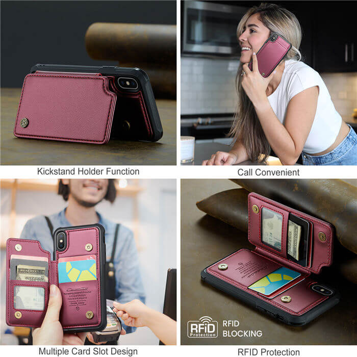 CaseMe iPhone X/XS RFID Blocking Card Holder Case